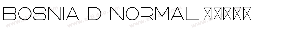 Bosnia D Normal字体转换